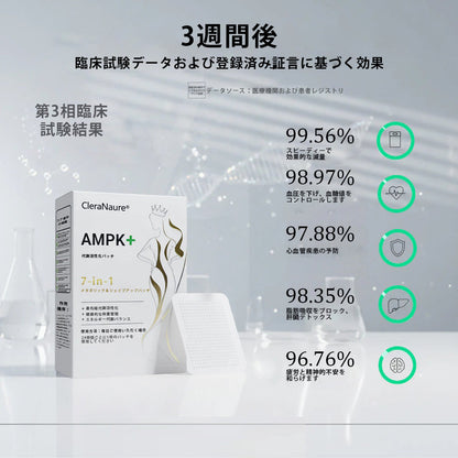 ⚜️CleraNaure® 7-in-1 メタボリック＆シェイプアップパッチ（マイクロディフュージョン技術、24時間効果）体重管理、食欲、エネルギー、血糖代謝のためのパッチ🎁