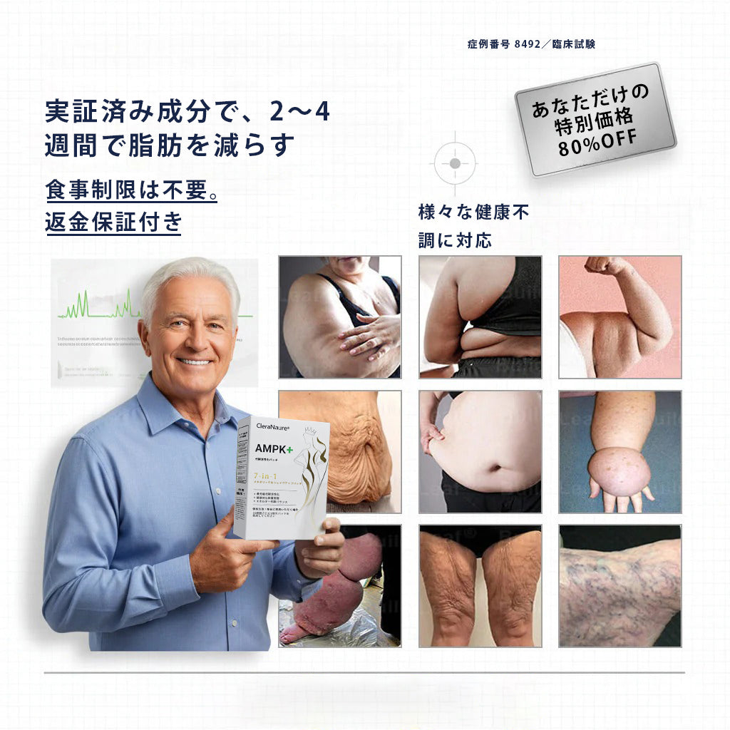⚜️CleraNaure® 7-in-1 メタボリック＆シェイプアップパッチ（マイクロディフュージョン技術、24時間効果）体重管理、食欲、エネルギー、血糖代謝のためのパッチ🎁
