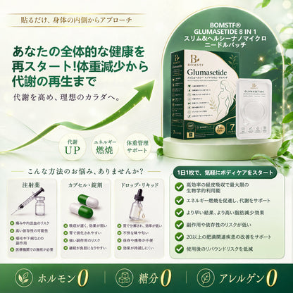 🛒BOMSTF®＆NAD+ 8-in-1 ナノ強化フォーミュラ【アップグレード版】内臓脂肪 / 肥満 / 糖尿病 / 睡眠時無呼吸 / 関節ケア / 肌のたるみ 集中サポート🛒🛒