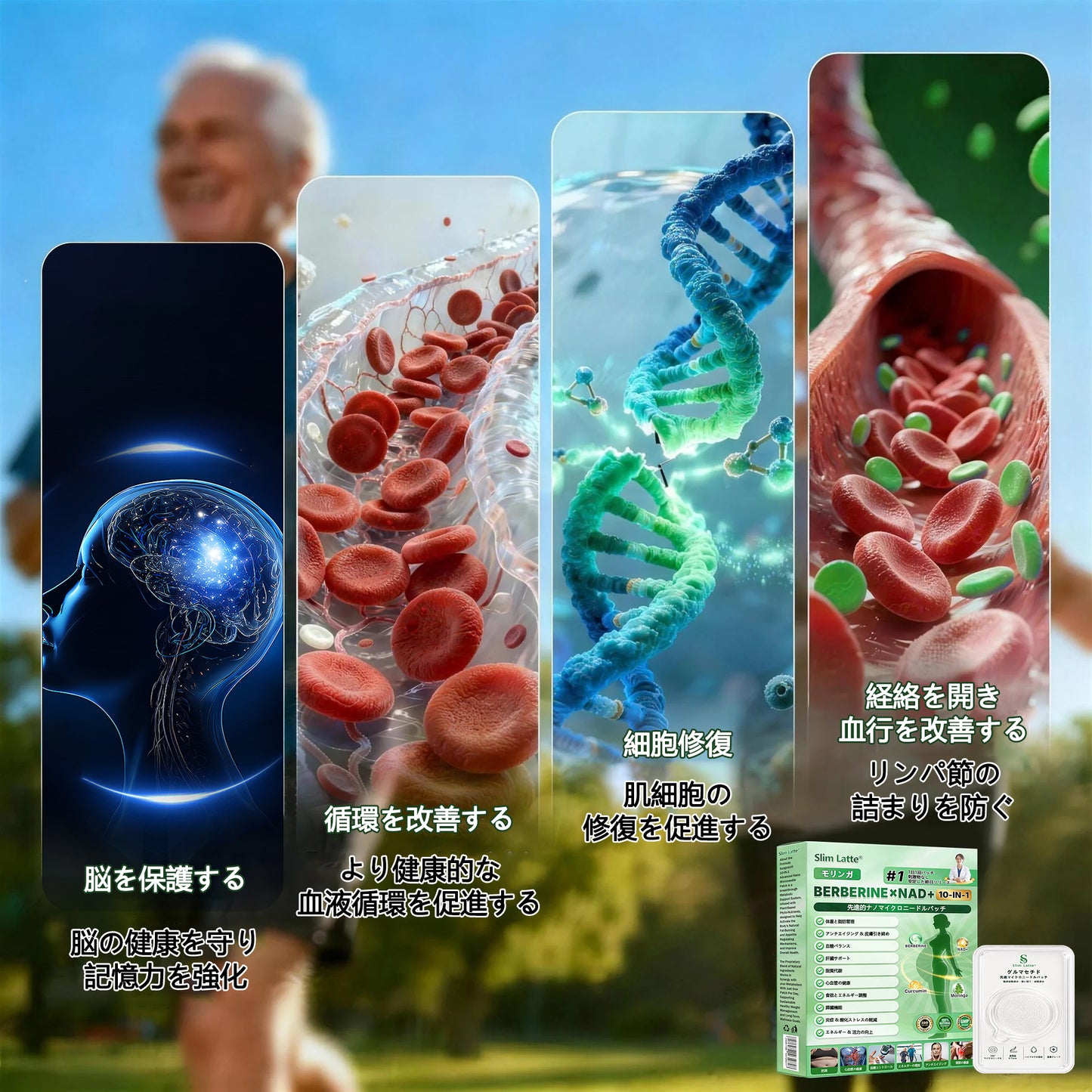 公式旗艦店 ／ Slim Latte® & NAD+ 10-in-1 ナノ強化フォーミュラ📦